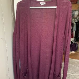 Plum/Maroon Garage Cardigan